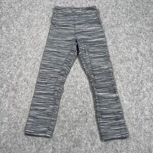 Lululemon Athletica Mini Space Dye Herringbone Black White‎ Align Crop 2